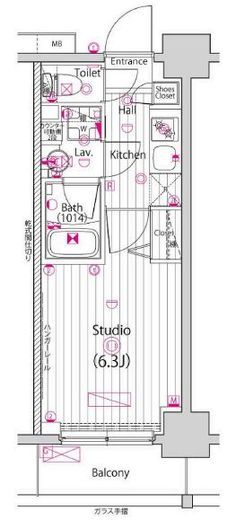 グランド・ガーラ横浜　406号室　間取り