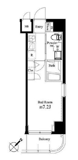 ハーモニーレジデンス横浜　203号室　間取り