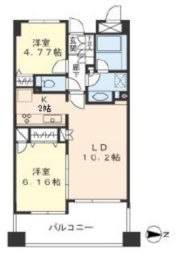 ヒルクレスト妙蓮寺　405号室　間取り
