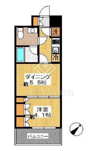 ラグジュアリーアパートメント横浜黄金町　905号室　間取り