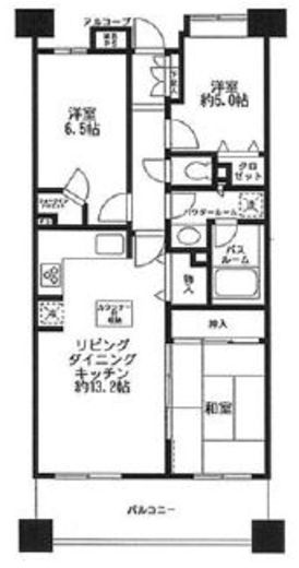 ライオンズマンションセントワーフ横濱　217号室　間取り