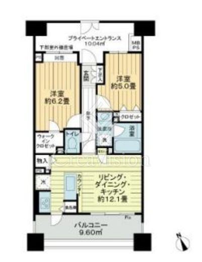 ライオンズマンションセントワーフ横濱　529号室　間取り