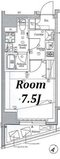 SYFORME YOKOHAMA-HIRANUMABASHI (シーフォルム横浜平沼橋)　701号室　間取り