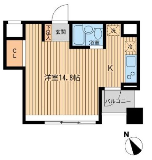 メゾン・デュ・オーラ 山下町　805号室　間取り