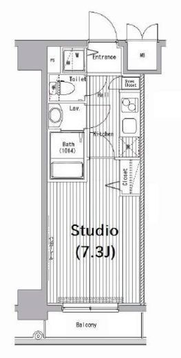 グランド・ガーラ新横浜South　606号室　間取り