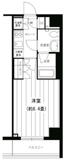 PORTO PARTIRE YOKOHAMA　504号室　間取り
