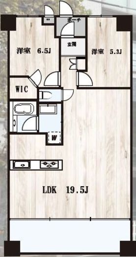ライオンズマンション横濱元町キャナリシア　340号室　間取り
