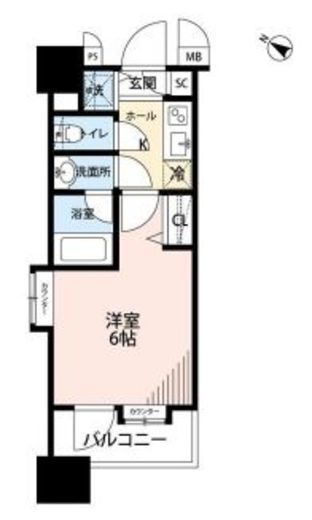 グランド・ガーラ横濱元町　310号室　間取り