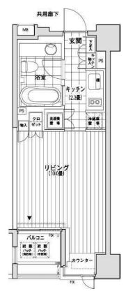 カスタリア銀座　302号室　間取り