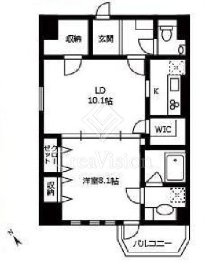R&M　501号室　間取り