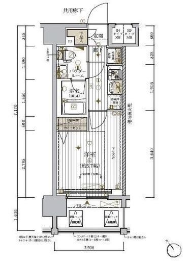 メインステージ東神奈川　203号室　間取り