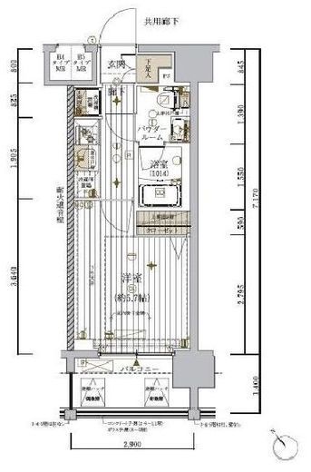 メインステージ東神奈川　606号室　間取り