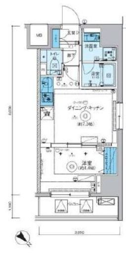 リヴシティ横濱関内弐番館　903号室　間取り