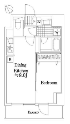 リヴシティ横濱関内弐番館　909号室　間取り