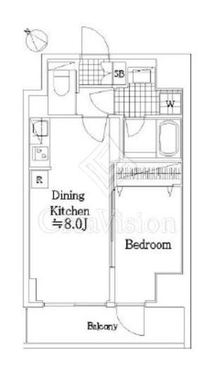 リヴシティ横濱関内弐番館　507号室　間取り