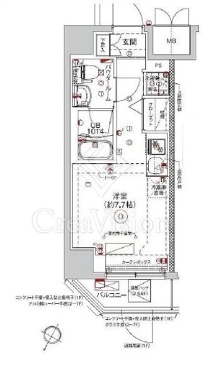 RELUXIA横濱西 (リルシア横濱西)　406号室　間取り