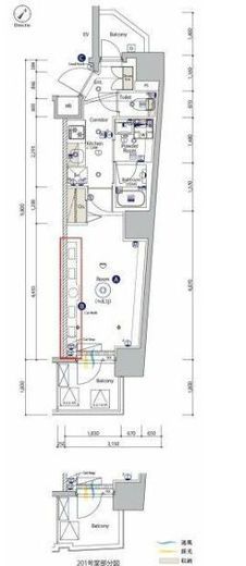 SYNEX YOKOHAMA-AOKICHO　201号室　間取り