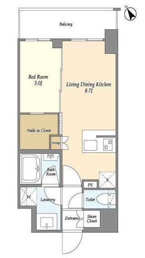 グランカーサ横濱石川町　311号室　間取り
