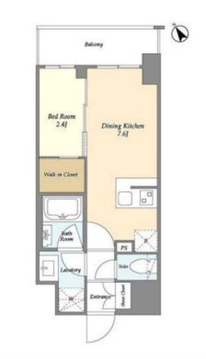 グランカーサ横濱石川町　506号室　間取り