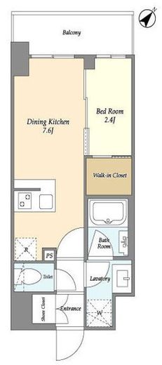 グランカーサ横濱石川町　605号室　間取り