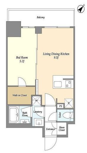 グランカーサ横濱石川町　903号室　間取り