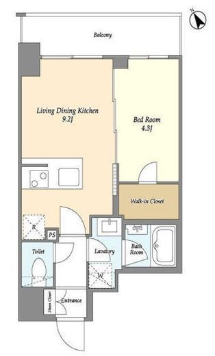 グランカーサ横濱石川町　912号室　間取り