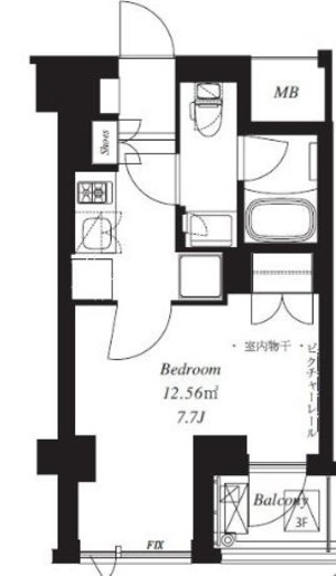 フレンシア青葉台　202号室　間取り