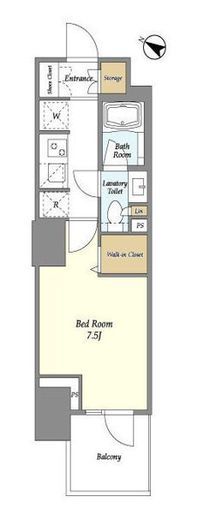 ドゥーエ横濱鶴見　1005号室　間取り