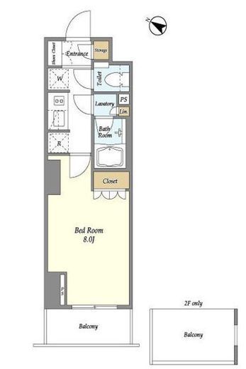 ドゥーエ横濱鶴見　1008号室　間取り