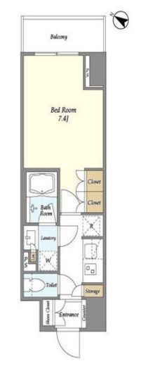 ドゥーエ横濱鶴見　1122号室　間取り