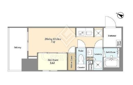 ドゥーエ横濱鶴見　304号室　間取り