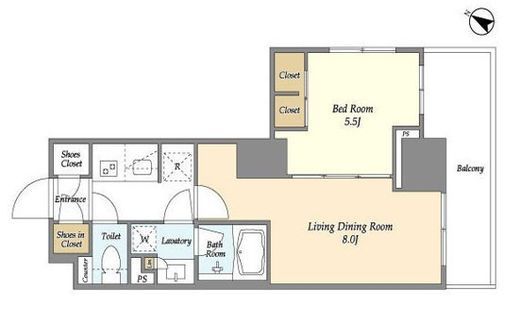 ドゥーエ横濱鶴見　717号室　間取り