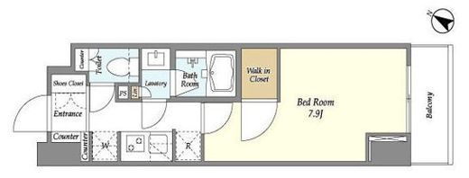 ドゥーエ横濱鶴見　916号室　間取り