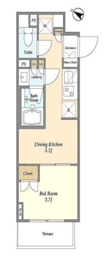 ドゥーエ横濱鶴見　911号室　間取り
