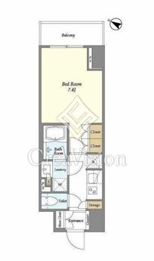 ドゥーエ横濱鶴見　422号室　間取り