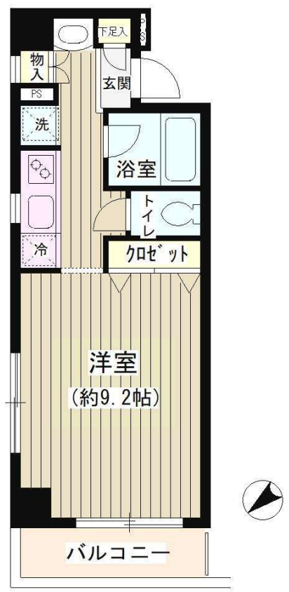 ブレコンプラザ銀座　502号室　間取り
