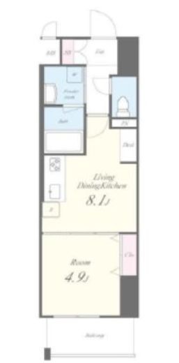 ラフィシア関内　405号室　間取り