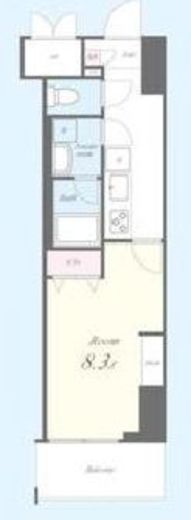 ラフィシア関内　415号室　間取り