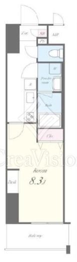 ラフィシア関内　610号室　間取り