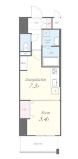 ラフィシア関内　708号室　間取り