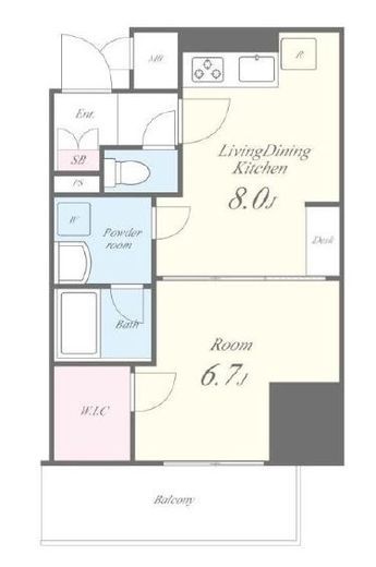 ラフィシア関内　901号室　間取り