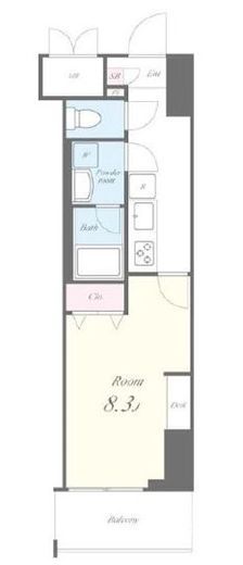 ラフィシア関内　915号室　間取り