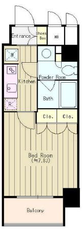リエゾン銀座一丁目　202号室　間取り