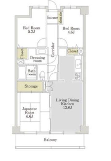 アーバンパーク常盤台公園　309号室　間取り