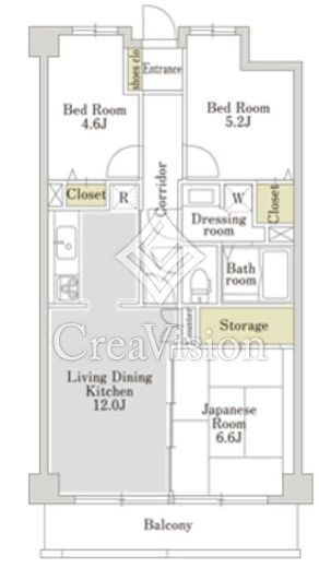 アーバンパーク常盤台公園　B239号室　間取り