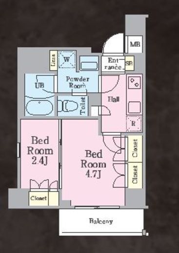 ラグゼナ横浜鶴見Ⅱ　309号室　間取り