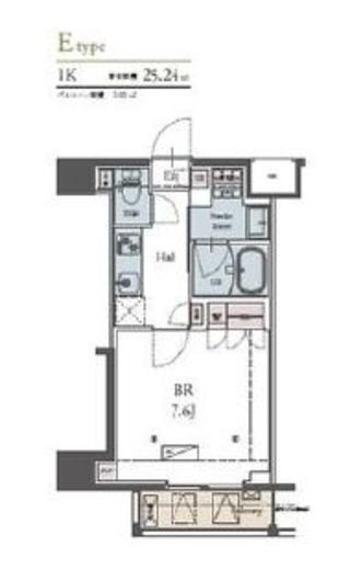 ラグゼナ横浜鶴見Ⅱ　705号室　間取り