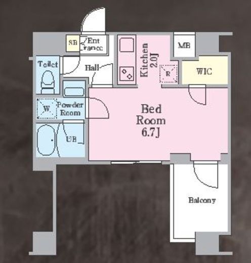 ラグゼナ横浜鶴見Ⅱ　706号室　間取り