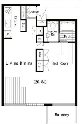LinkS.　313号室　間取り