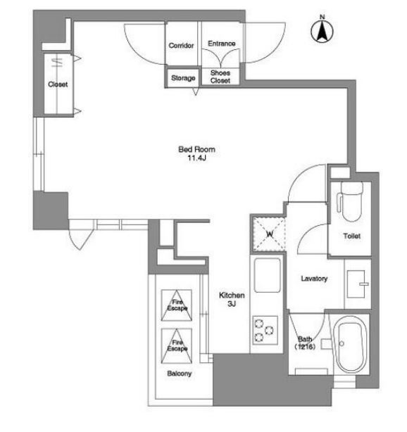 コンフォリア二番町　603号室　間取り